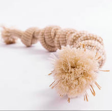 Load image into Gallery viewer, Hemp cotton knotted rope tug
