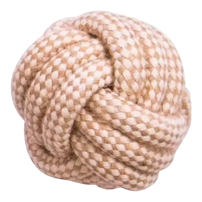 Natural hemp fibre rope ball
