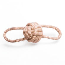 Load image into Gallery viewer, Natural hemp fibre dog rope with ball
