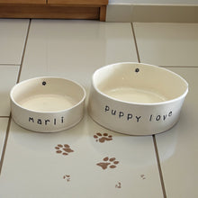 Load image into Gallery viewer, Ceramic dog bowl
