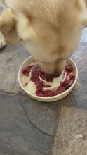 Load and play video in Gallery viewer, Ceramic slow feeder dog bowls
